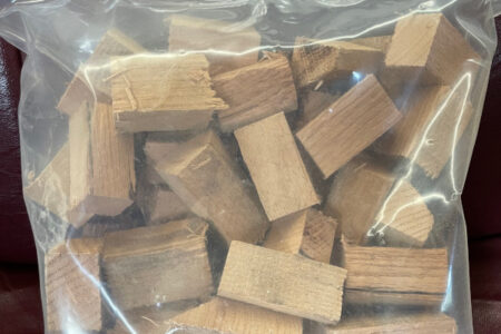 Bagged wood chunks