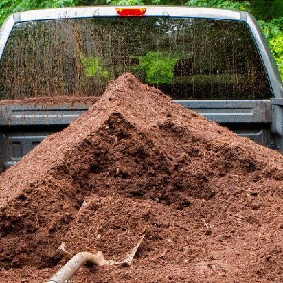 A truckload of mulch
