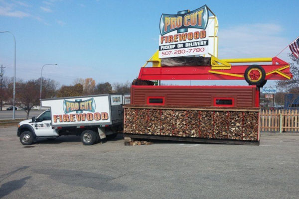 ProCut Firewood truck and sign